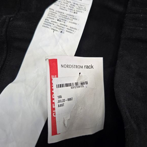 Max Mara Leisure Black Faux Suede Matte Jersey Straight Slim Pants Size Medium - Picture 7 of 8